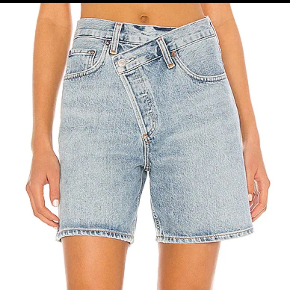 Agolde criss cross shorts size 25